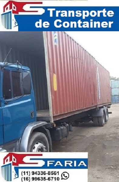 Transporte de container Guarujá